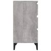 vidaXL Mesita de noche madera contrachapada gris Sonoma 40x35x70 cm
