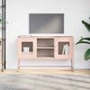 vidaXL Mueble para TV de acero rosa 100,5x39x60,5 cm