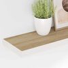 vidaXL Estante flotante de pared MDF roble y blanco 80x23,5x3,8 cm