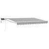 vidaXL Toldo manual retr&aacute;ctil con LEDs Antracita y 2,5 x 2 m