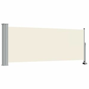 vidaXL Toldo lateral retr&aacute;ctil para patio 100x300 cm crema