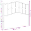 vidaXL Cabecero de repuesto de metal blanco 107 cm
