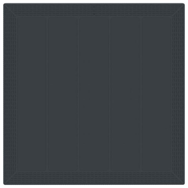 vidaXL Conjunto de Comedor de Jard&iacute;n 3 pcs Antracita Polipropileno