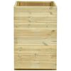 vidaXL Arriate con fondo madera de pino impregnada 100x50x75 cm