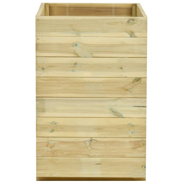 vidaXL Arriate con fondo madera de pino impregnada 100x50x75 cm