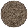 vidaXL Alfombra hecha a mano de yute marr&oacute;n y negro 180 cm