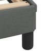 vidaXL Estructura de cama Dover de tela gris oscuro 180x200 cm