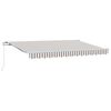 vidaXL Toldo retr&aacute;ctil Gris claro y blanco. 3 x 2,5 m