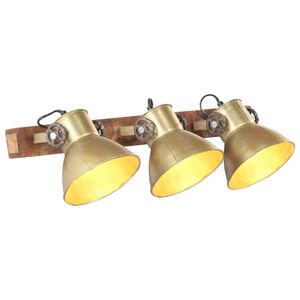 vidaXL L&aacute;mpara de pared industrial lat&oacute;n 65x25 cm E27