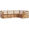 vidaXL Conjunto de sof&aacute;s de exterior 4 pcs Natural
