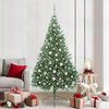 vidaXL &Aacute;rbol de Navidad Artificial Preiluminado Verde 210 cm PVC