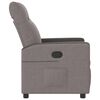 vidaXL Sill&oacute;n reclinable de tela gris taupe