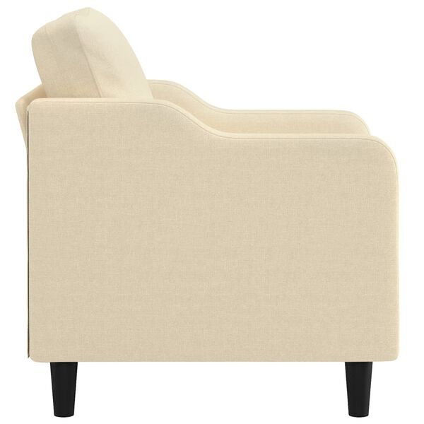 vidaXL Sill&oacute;n de tela color crema 60 cm