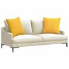 vidaXL Cojines de sof&aacute; 2 pcs Amarillo Claro 60 x 60 cm Tela de pana