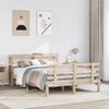 vidaXL Estructura de cama con cabecero madera maciza pino 120x190 cm