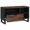 vidaXL Unidades de TV Nogal 80 x 33 x 46 cm Madera contrachapada