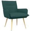 vidaXL Sill&oacute;n Verde oscuro Tela