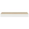 vidaXL Estante flotante de pared MDF roble y blanco 40x23x3,8 cm