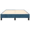 vidaXL Estructura de cama con somier terciopelo azul oscuro 120x200cm