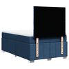 vidaXL Cama box spring con colch&oacute;n tela azul 120x190 cm