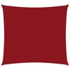 vidaXL Toldo de vela cuadrado tela Oxford rojo 2x2 m