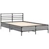 vidaXL Estructura cama madera ingenier&iacute;a metal gris Sonoma 140x190 cm