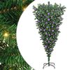 vidaXL &Aacute;rbol de Navidad artificial preiluminado al rev&eacute;s con juego de bolas