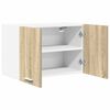 vidaXL Mueble colgante con puerta 2 pcs Roble Sonoma y 60 x 31 x 40 cm