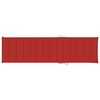 vidaXL Tumbona con cojín rojo madera maciza de teca