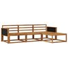 vidaXL Conjunto de sof&aacute;s de exterior 4 uds. Natural