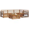 vidaXL Conjunto de sof&aacute;s de exterior 5 pcs Natural