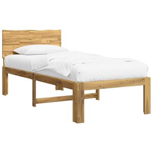 vidaXL Estructura de Cama Individual con Cabecera ROSTOCK Blanco
