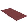 vidaXL Cojines para silla respaldo bajo 6 ud tela rojo tinto melange