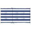 vidaXL Cojines silla de respaldo bajo 2 uds tela a rayas azul y blanco