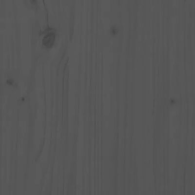 vidaXL Aparador de madera maciza de pino gris 60x34x75 cm