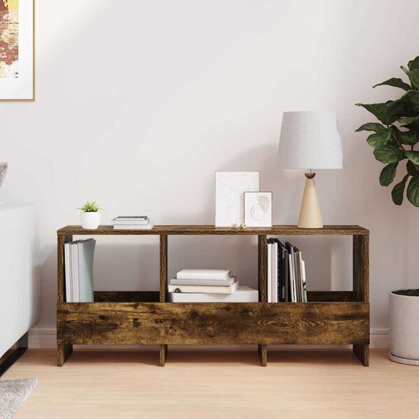 vidaXL Estante de revistas Roble ahumado 102 x 30 x 45 cm