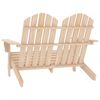 vidaXL Silla Adirondack de jard&iacute;n 2 plazas madera maciza de abeto