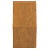 vidaXL Jardineras de pared 2 uds acero corten oxidado 30x10x25 cm