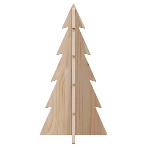 vidaXL &Aacute;rbol de Navidad de madera de adorno madera maciza pino 59,5 cm