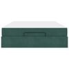 vidaXL Estructura de cama con colch&oacute;n 2 pcs Verde Terciopelo