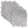 vidaXL Baldosas de Guijarros Blanco 30 x 30 cm Piedra de R&iacute;o
