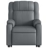 vidaXL Sill&oacute;n reclinable elevable cuero artificial gris
