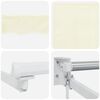 vidaXL Toldo retr&aacute;ctil manual Crema 2,5 x 2 m