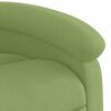 vidaXL Sill&oacute;n reclinable de masaje el&eacute;ctrico terciopelo verde claro