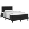 vidaXL Cama tipo Box Spring Negro 120 x 190 cm Cuero sint&eacute;tico