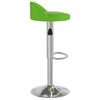 vidaXL Taburetes de cocina 2 unidades cuero sint&eacute;tico verde