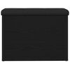 vidaXL Banco de almacenamiento Roble negro 62 x 42 x 45 cm