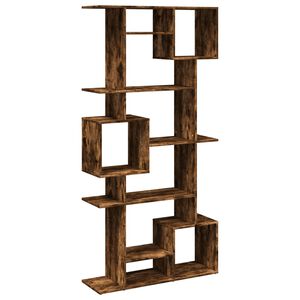 vidaXL Estanter&iacute;a de madera de ingenier&iacute;a roble ahumado 92x29x188 cm
