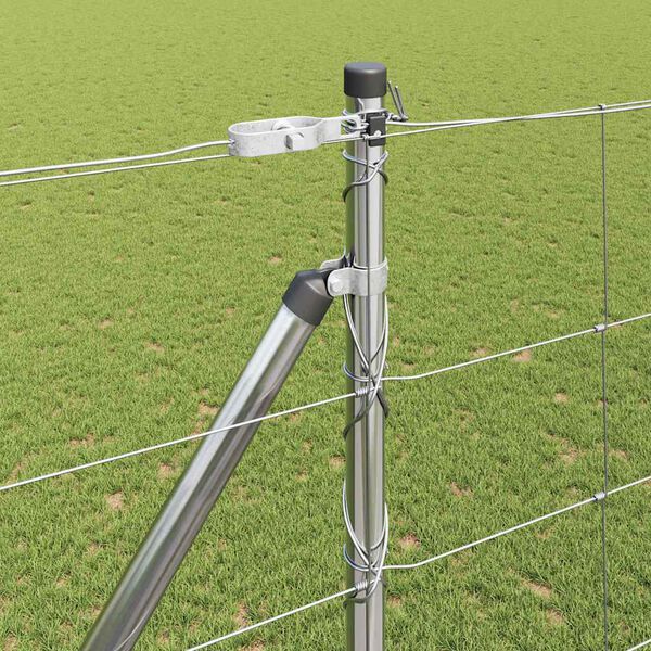 vidaXL Poste de Valla Galvanizado 25 x 1,6 m Acero