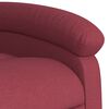 vidaXL Sill&oacute;n de masaje elevable el&eacute;ctrico tela rojo tinto